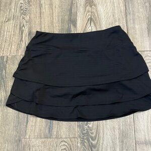 Athleta Black Tiered Skort